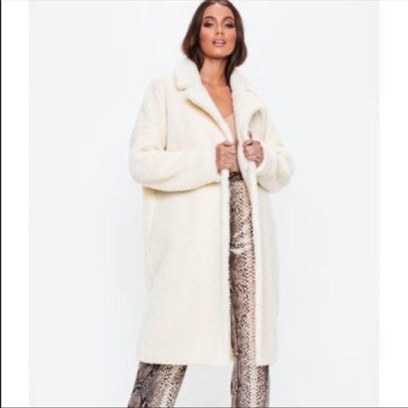 Missguided Teddy Coat size 8 - Picture 1 of 4